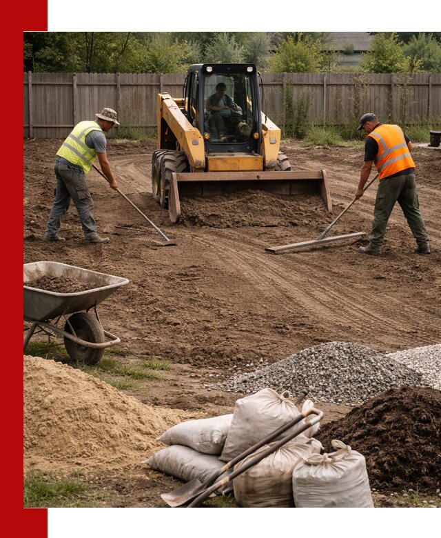 Выравнивание участка под строительство и благоустройство в Владивостоке