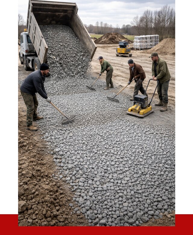 Устройство щебеночной подушки в Владивостоке от 4575 р. ПРОНЕРУДВлд