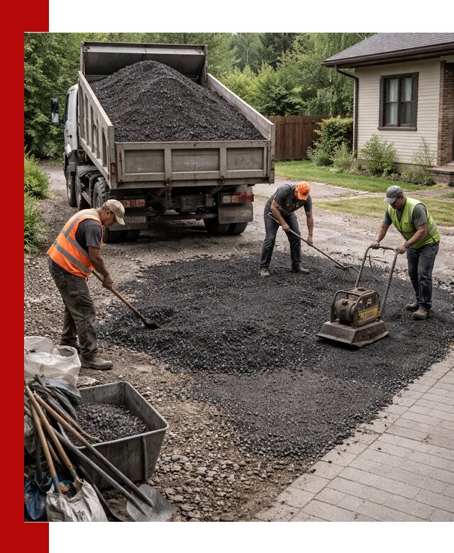 Асфальтовая крошка для двора с доставкой в Владивостоке